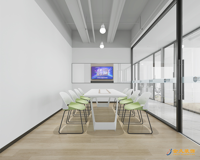 辦公室員工區(qū)裝修風格及材料選擇