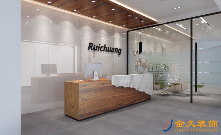 辦公室前臺裝修效果圖 辦公室前臺裝修效果圖